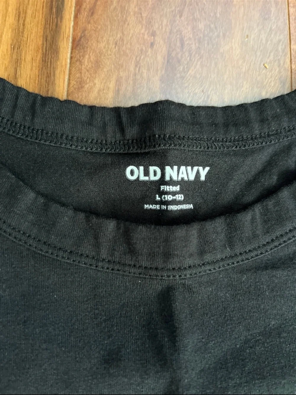 Old Navy Kids' Short Sleeve Tee - Black & Cream